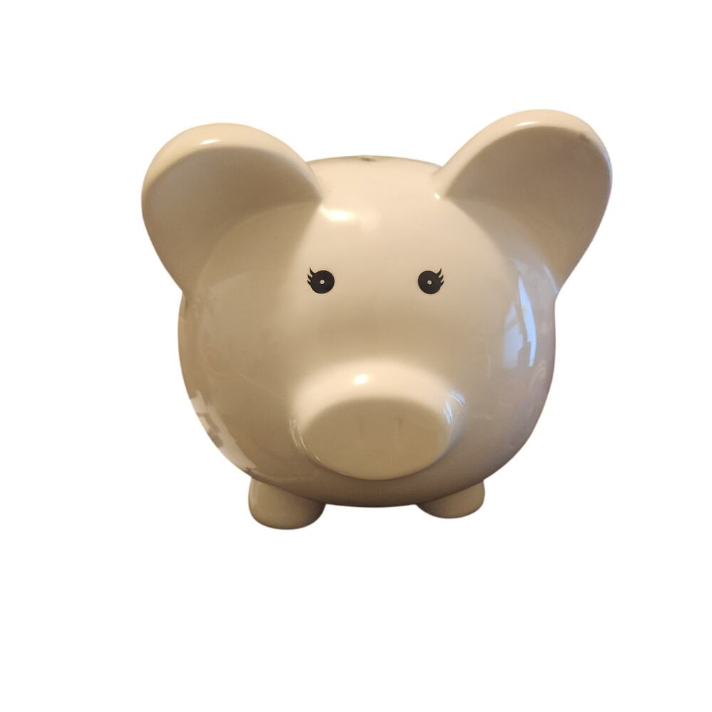 Ceramic My First Piggy Bank Sports Themed